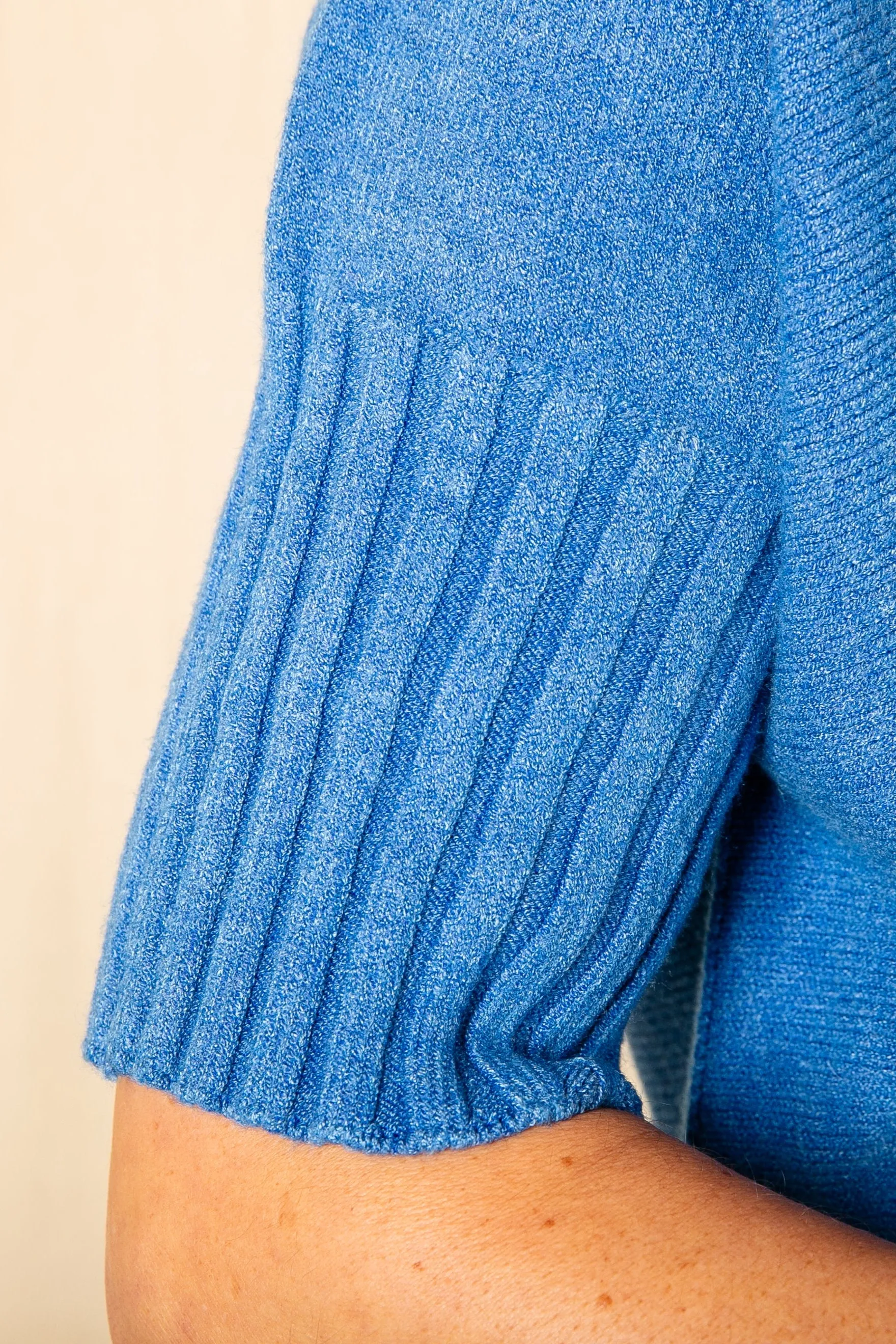 Short Sleeve Ribbed Jumper