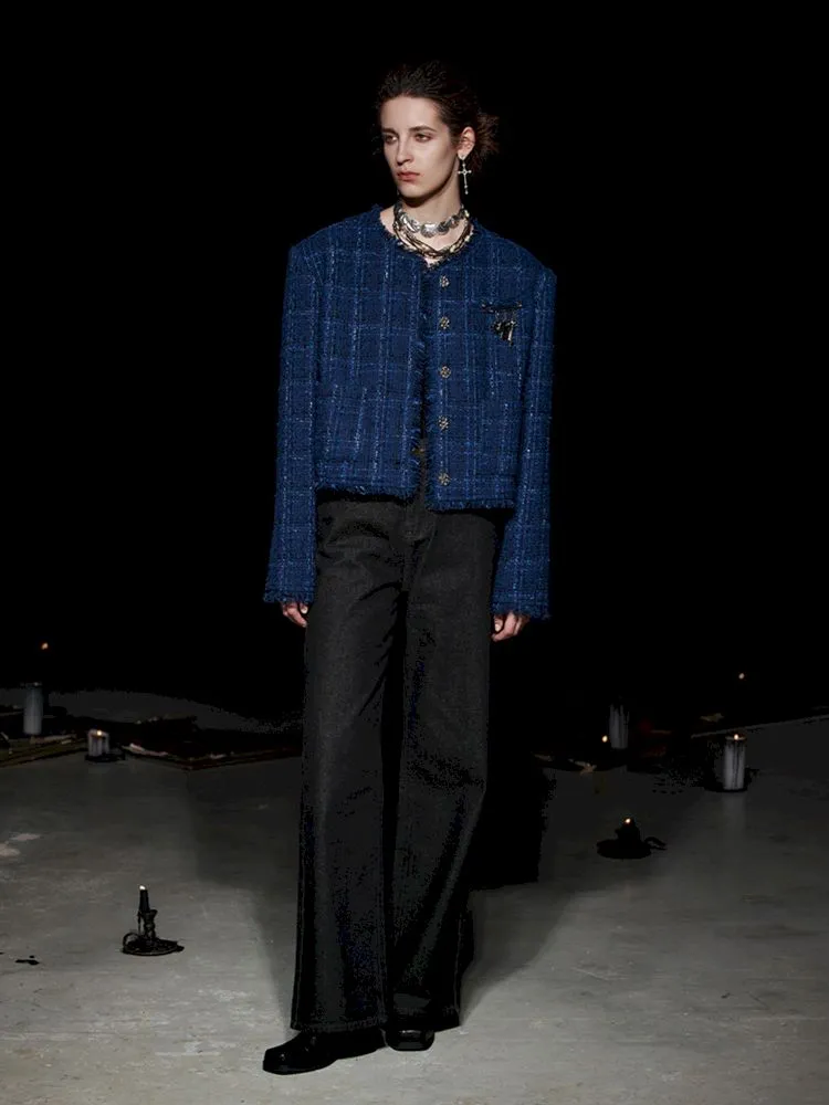 Shoulder Padded Oversized Casual Jacket