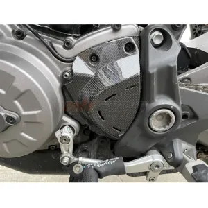 Side Sprocket Chain Case Cover Fairing Cowling For Ducati Supersport 2017-2022 Monster 821 2017-2020 Full Carbon Fiber 100%
