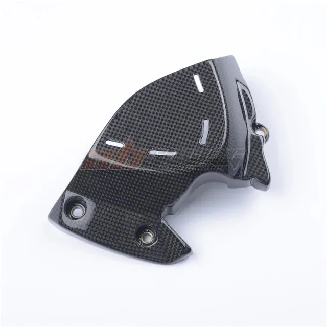 Side Sprocket Chain Case Cover Fairing Cowling For Ducati Supersport 2017-2022 Monster 821 2017-2020 Full Carbon Fiber 100%