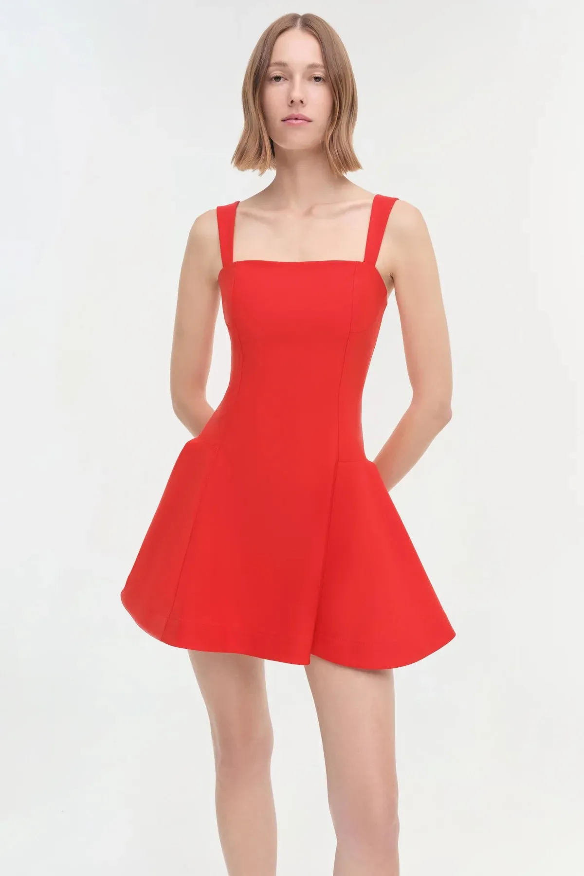 SIMKHAI - Sadie Dress - Fiery Red
