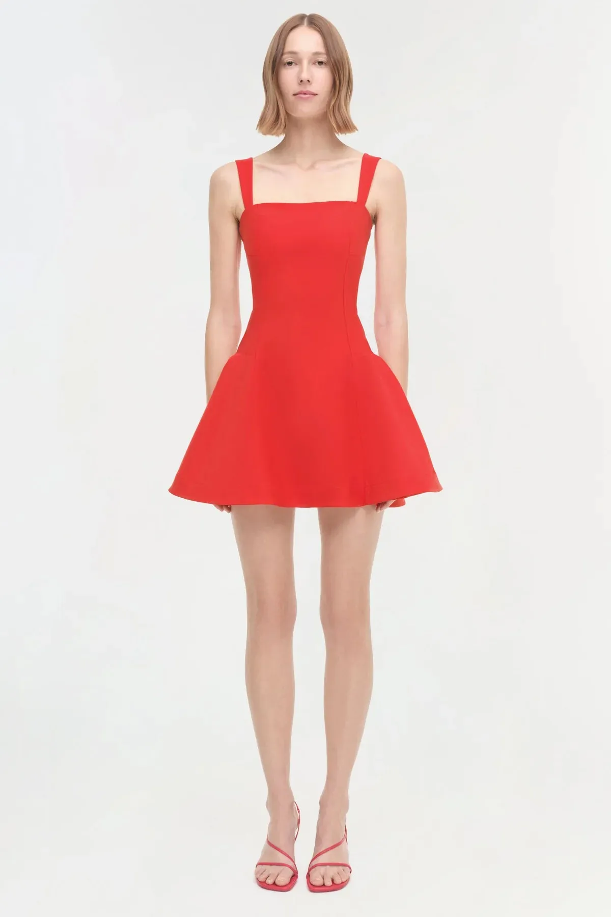 SIMKHAI - Sadie Dress - Fiery Red