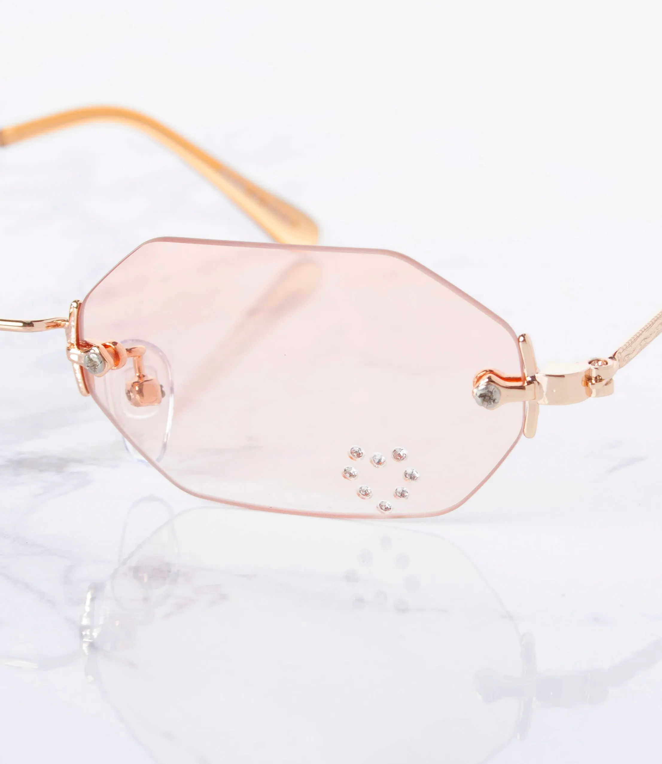 Single Color Sunglasses - M030APRS-PINK - Pack of 6 - $3.50/piece
