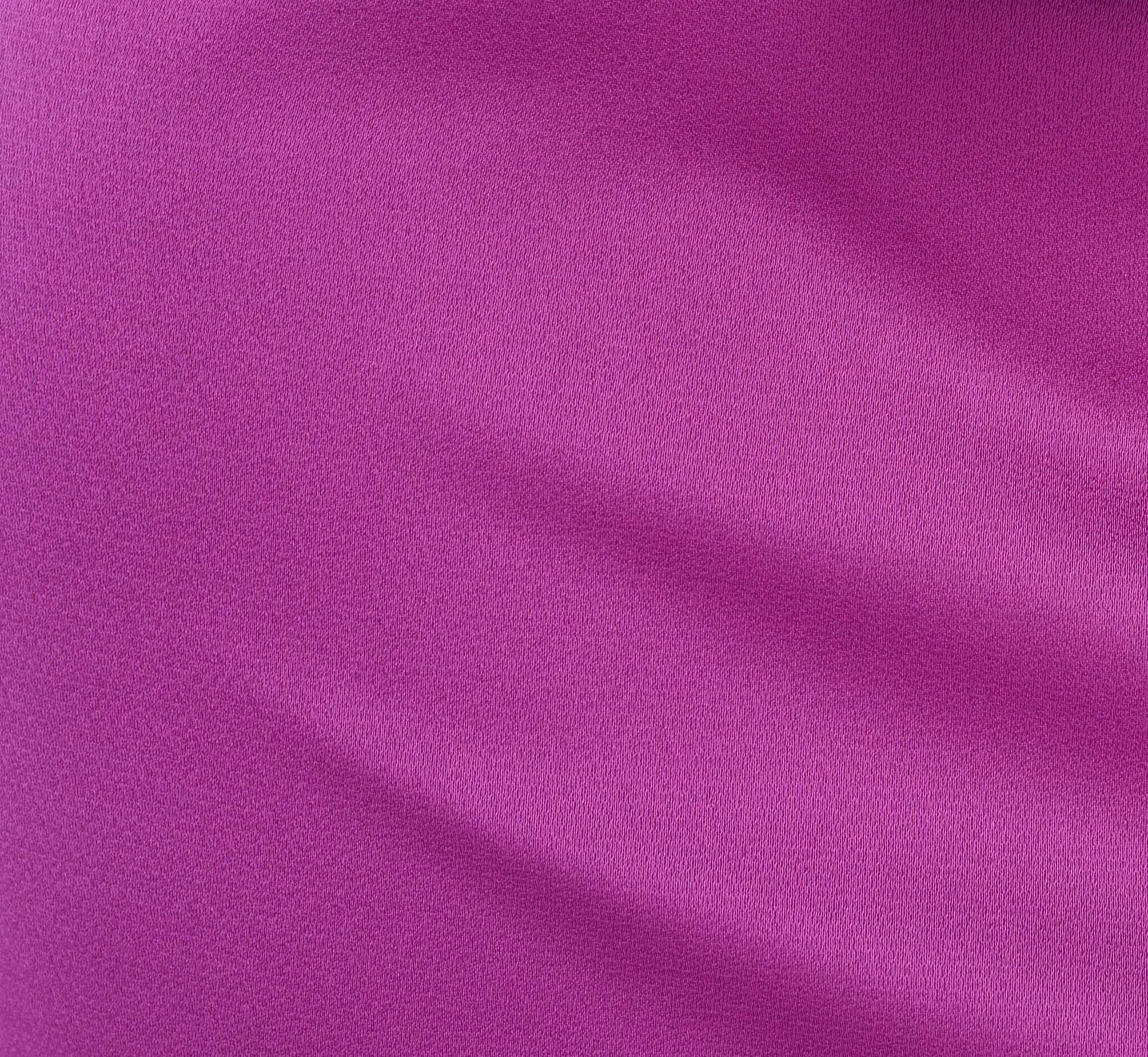 Sleeveless Satin Crepe Column Gown With Bow Waist In Wild Orchid