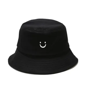 SMILE EMBROIDERED BUCKET HAT