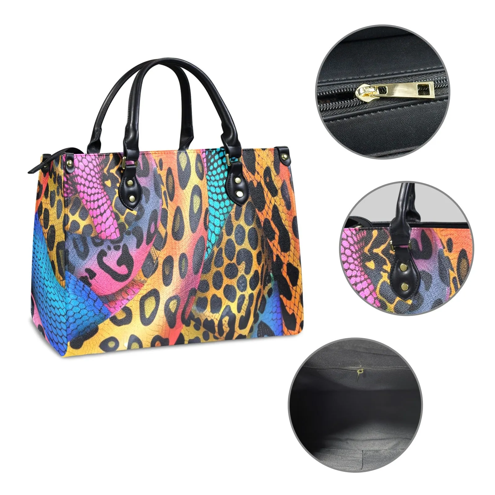 Snakebate PU Leather Handbag