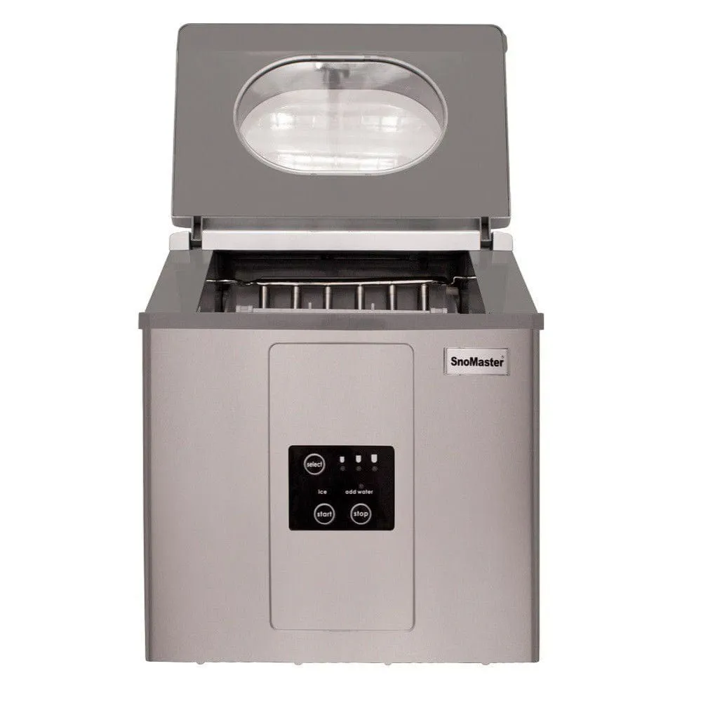 SnoMaster -15Kg Counter-Top Ice-Maker Stainless Steel ZBC-15
