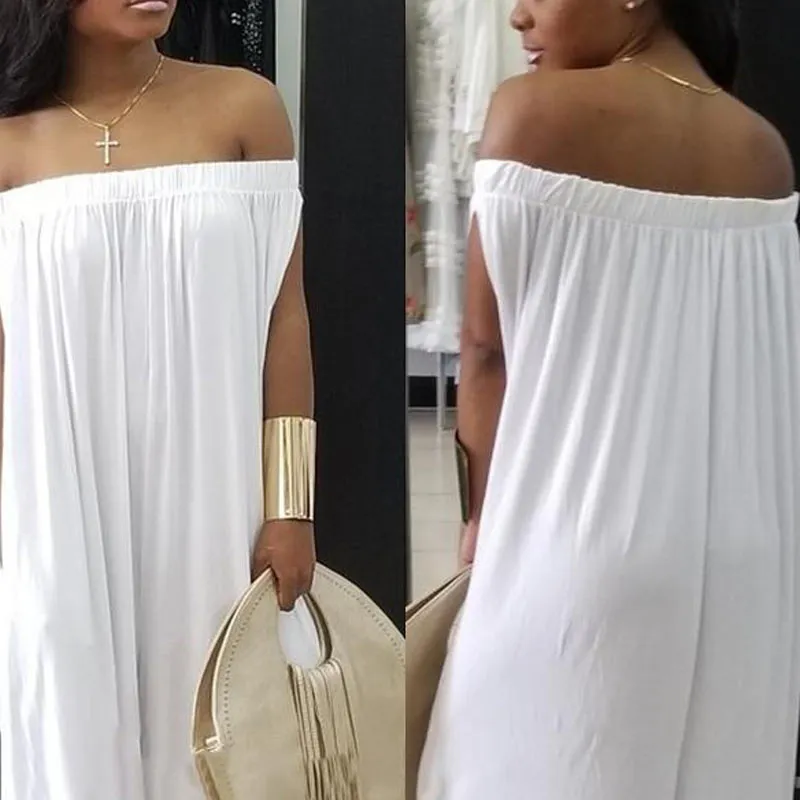Solid Off Shoulder Wide Leg Jumpsuit