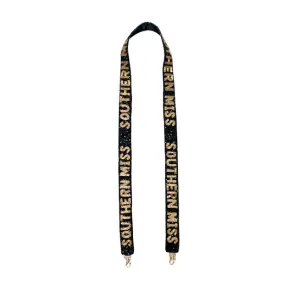 Southern Miss Beaded Strap - Black