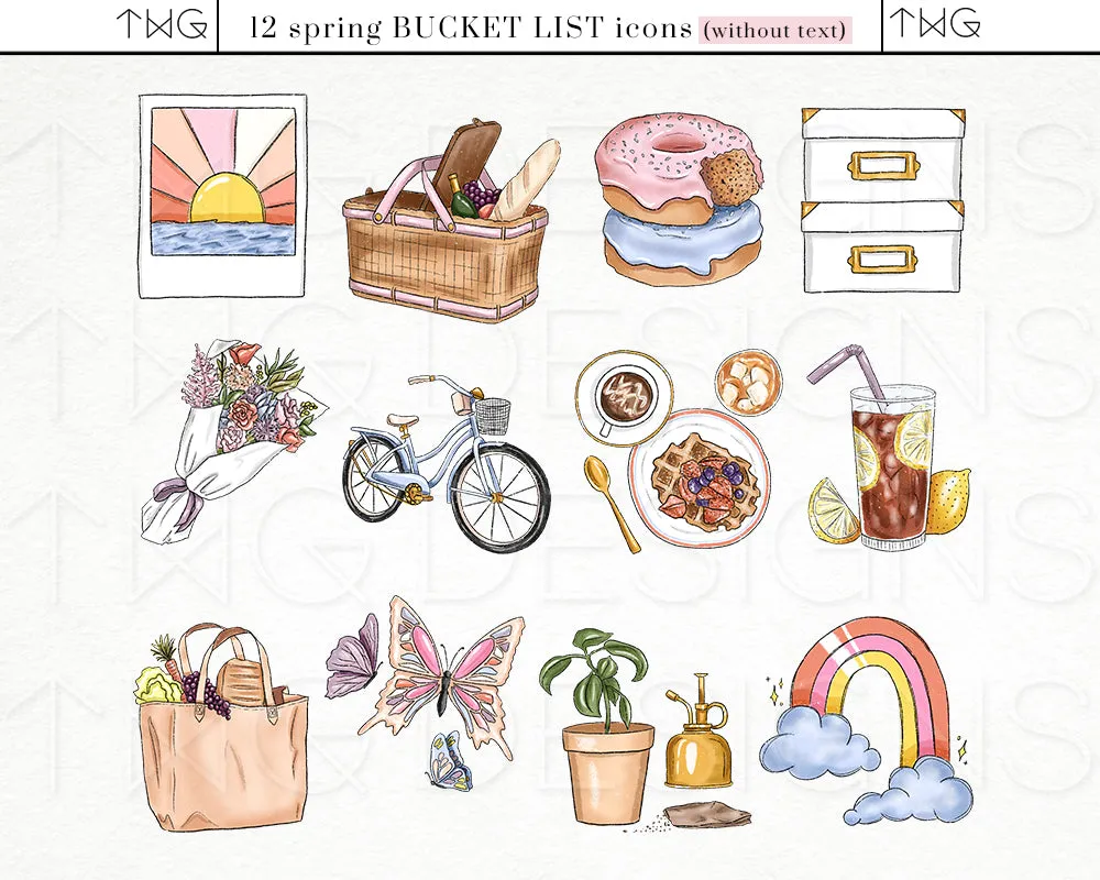 Spring Joy - Bucket List Icons