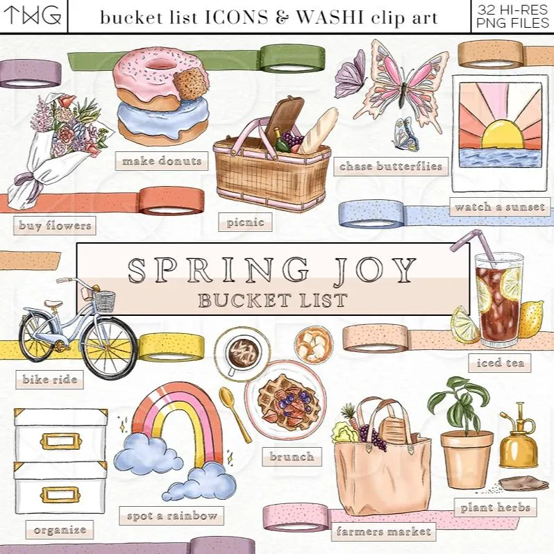 Spring Joy - Bucket List Icons