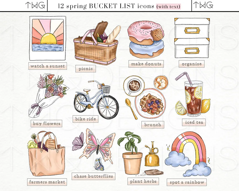 Spring Joy - Bucket List Icons