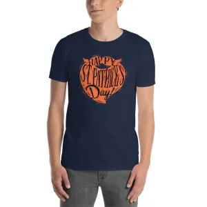 St Patrick Day Orange Beard T Shirt Navy Color Happy St Patrick day T Shirts for Men