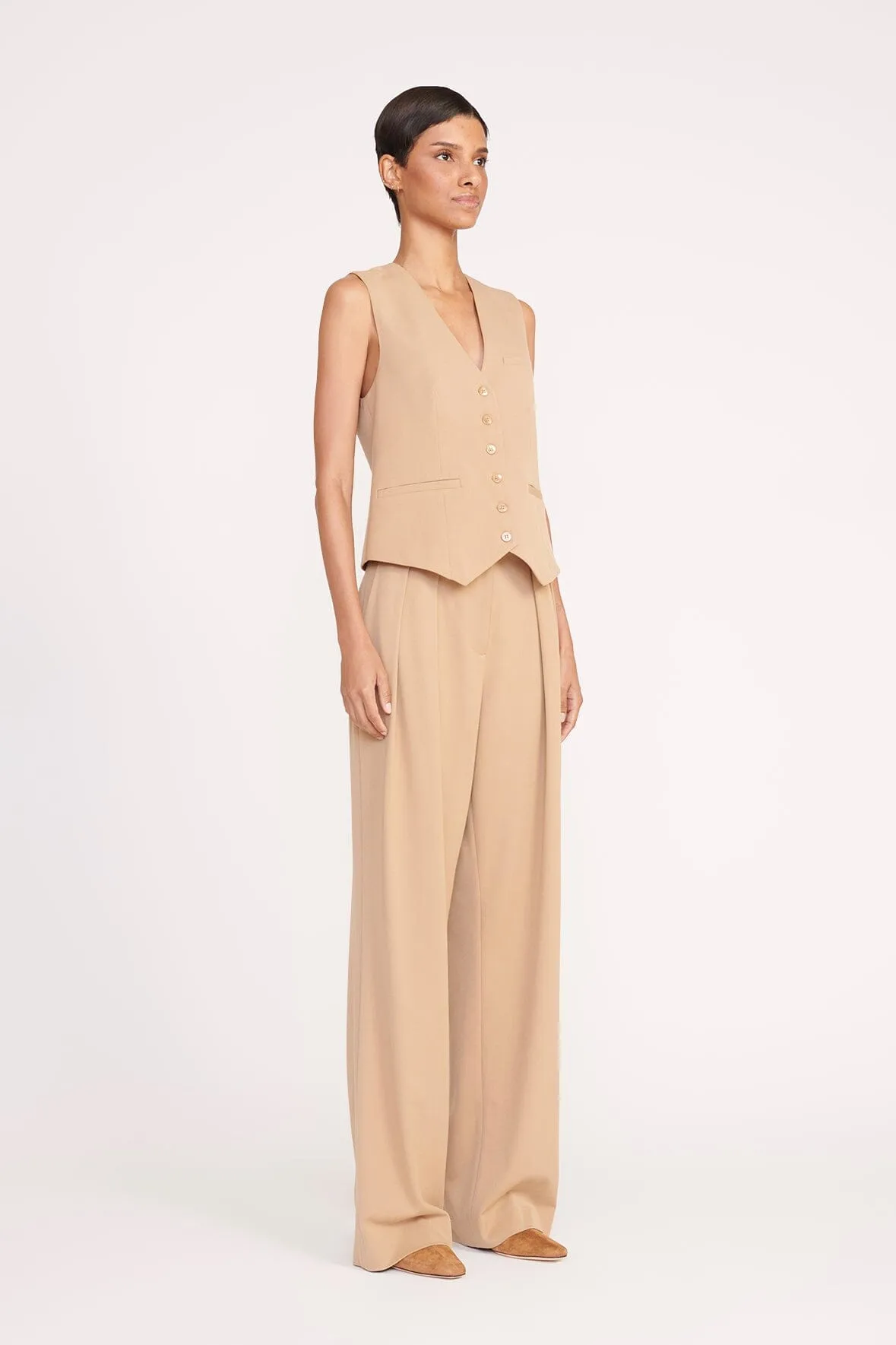 STAUD - Brett Vest - Camel