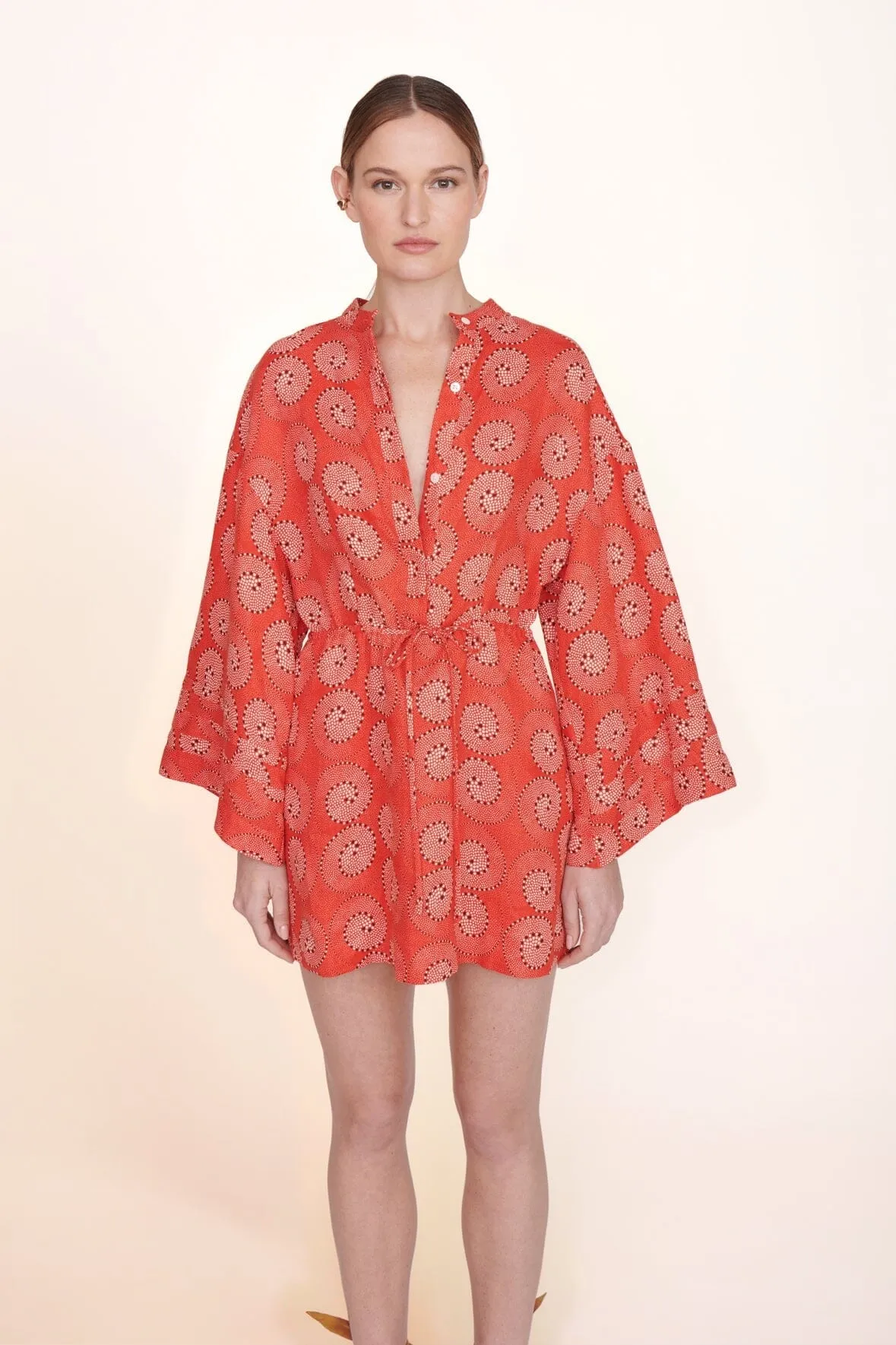 STAUD - Karlee Dress - Hibiscus Whirpool