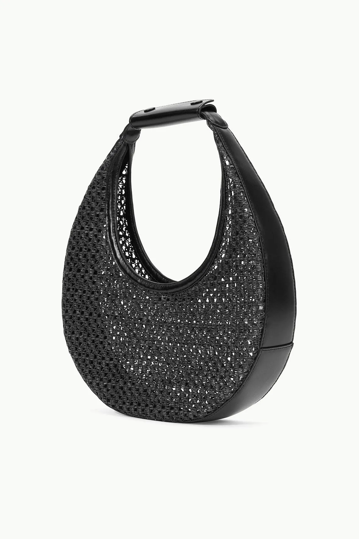 STAUD - Moon Woven Tote Bag - Black