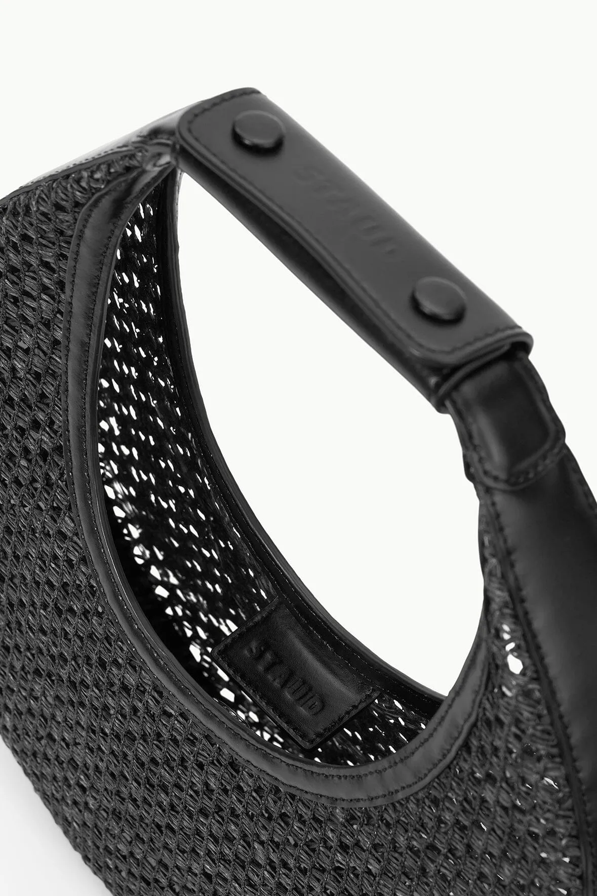 STAUD - Moon Woven Tote Bag - Black