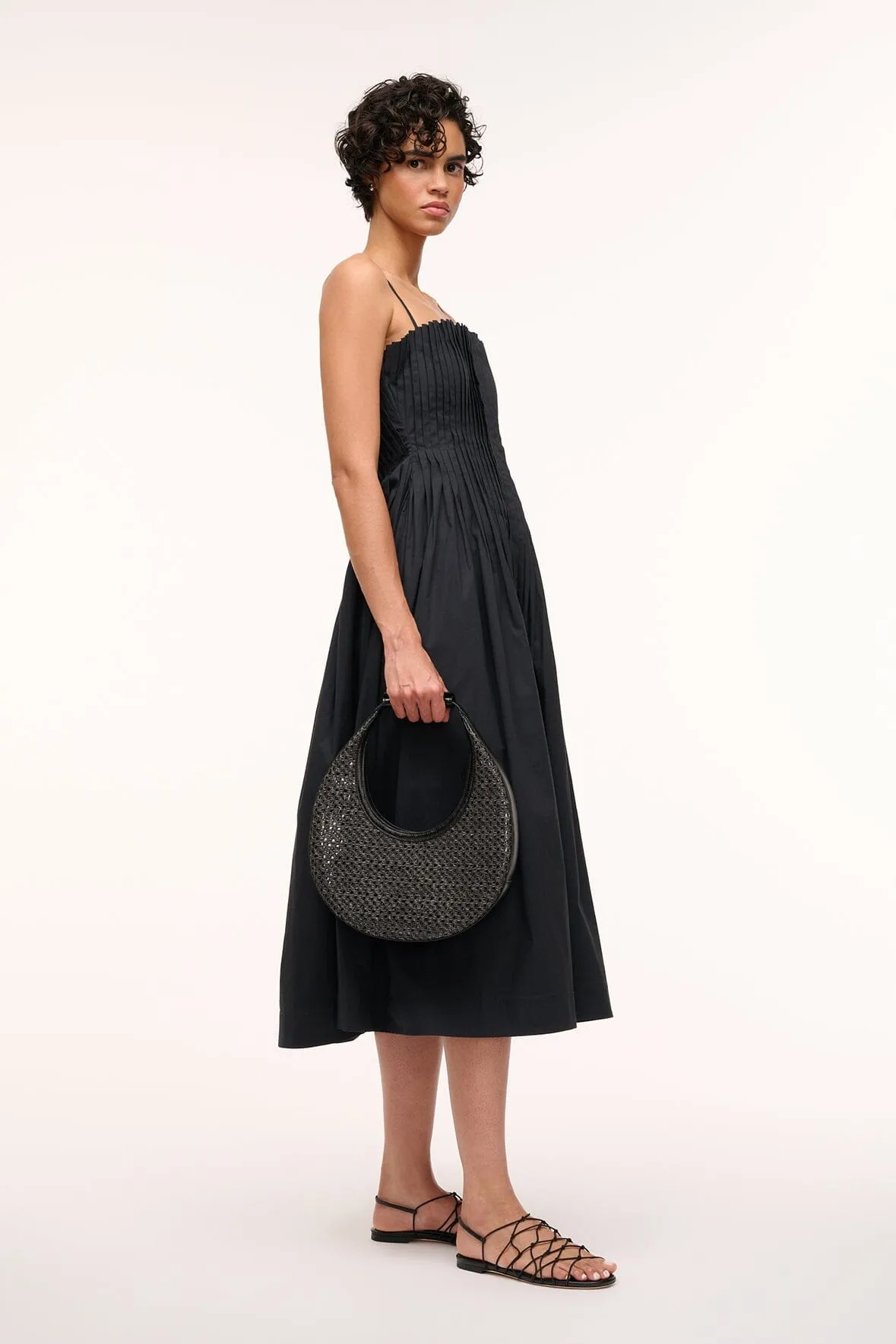 STAUD - Moon Woven Tote Bag - Black