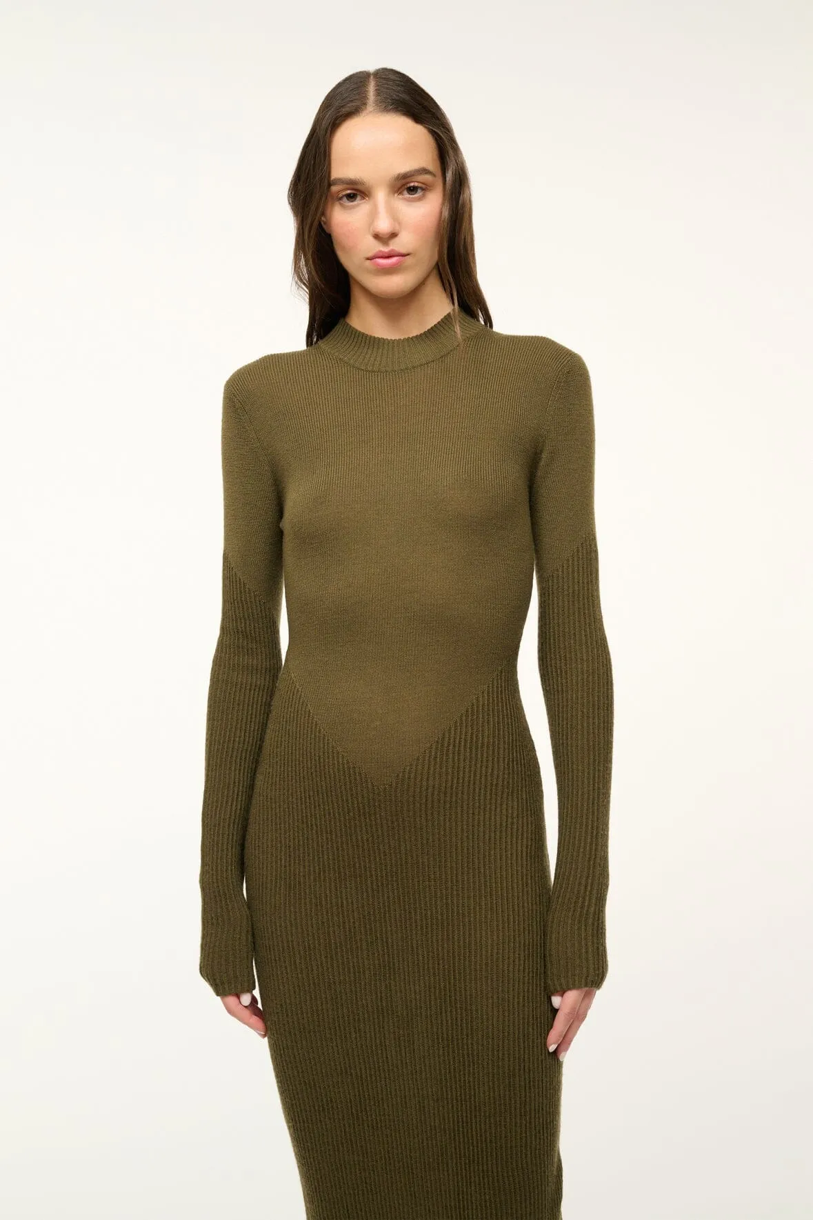 STAUD - Ramona Dress - Sergeant Green