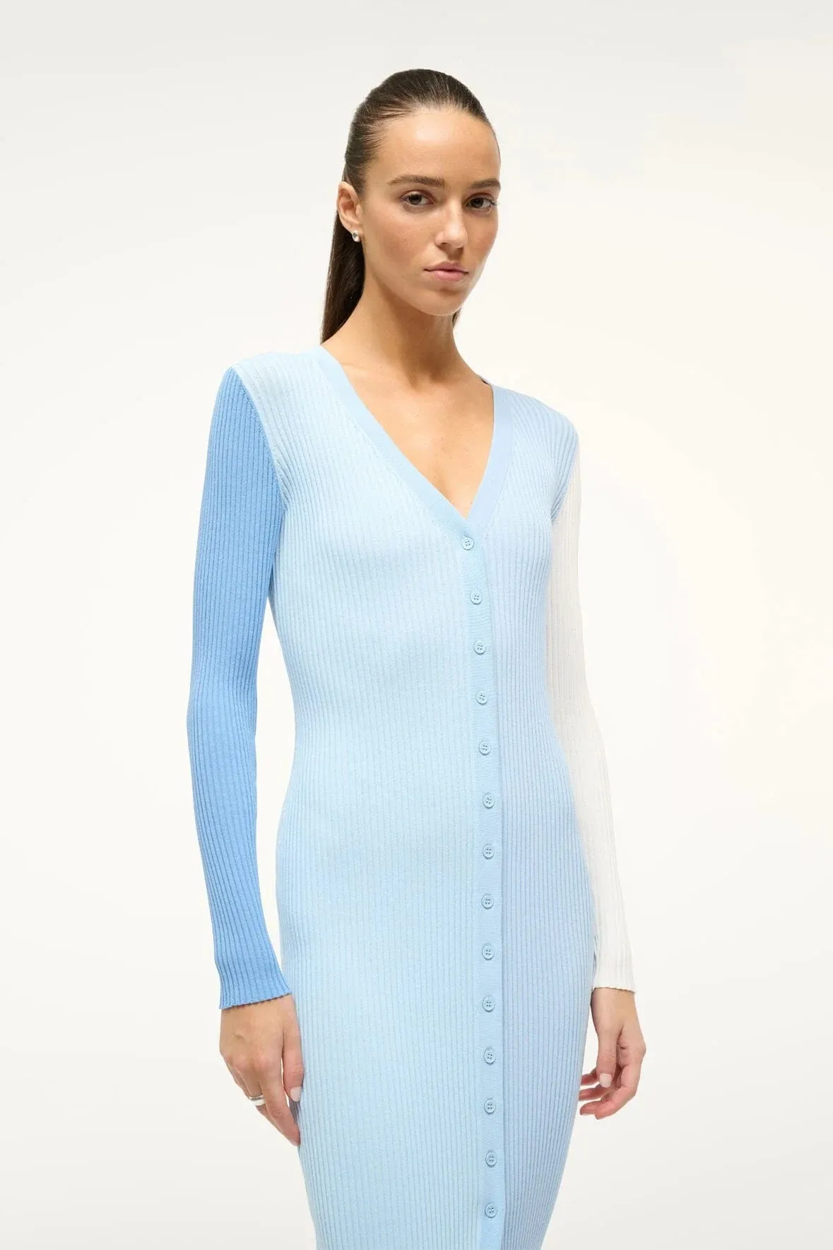 STAUD - Shoko Sweater Dress - Periwinkle Multicolor