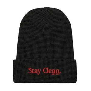 Stay Clean Waffle beanie