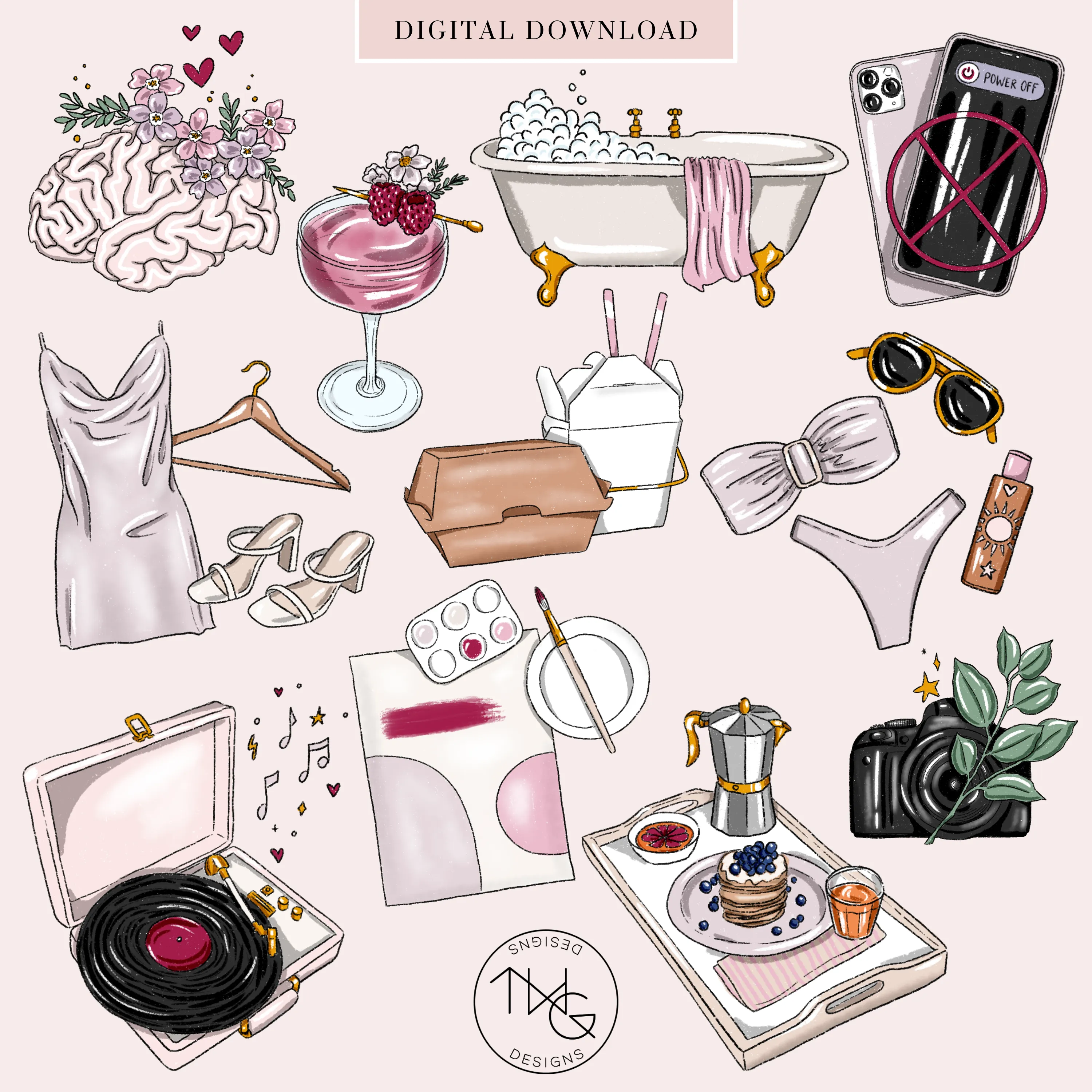 Staycation - Bucket List Icons