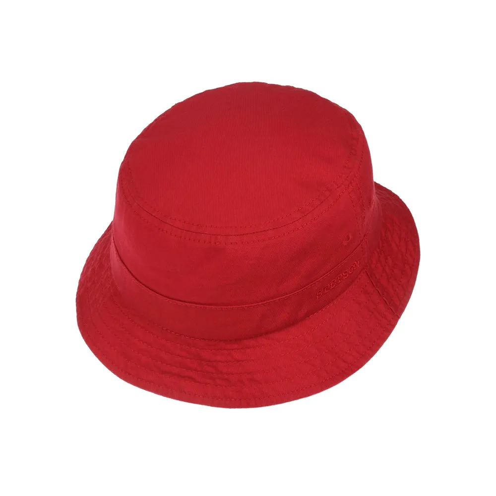 Stetson - Protection Cotton Twill - Bucket Hat - Red