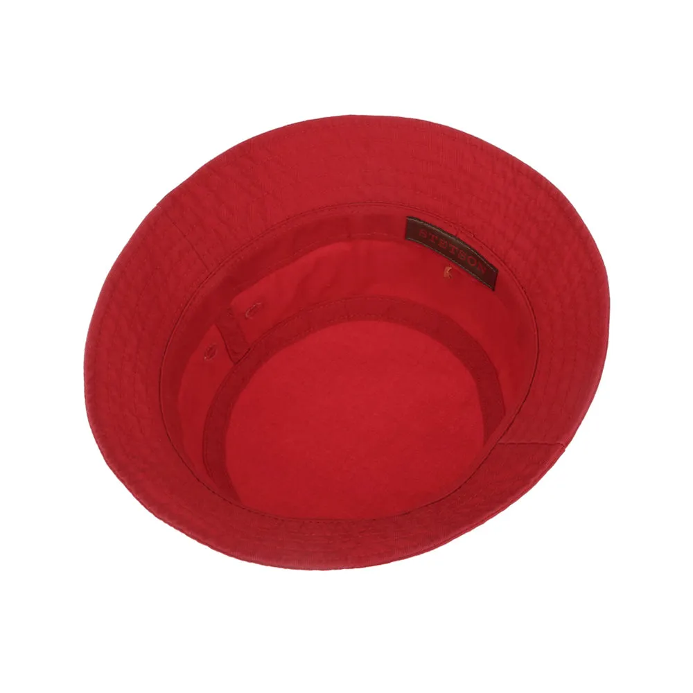 Stetson - Protection Cotton Twill - Bucket Hat - Red