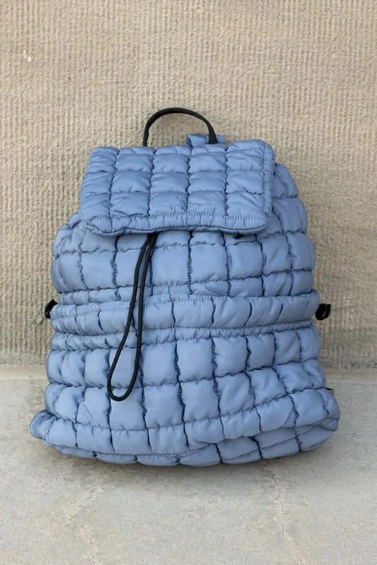 Stevie Quilted Puffer Backpack Available in Six Colors