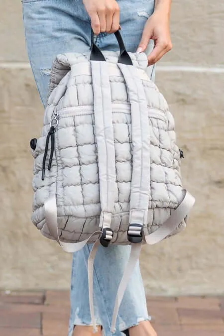 Stevie Quilted Puffer Backpack Available in Six Colors