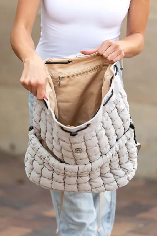 Stevie Quilted Puffer Backpack Available in Six Colors