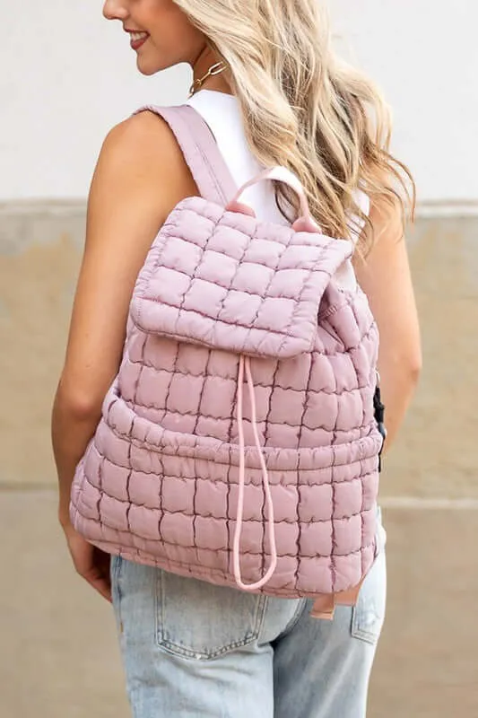 Stevie Quilted Puffer Backpack Available in Six Colors