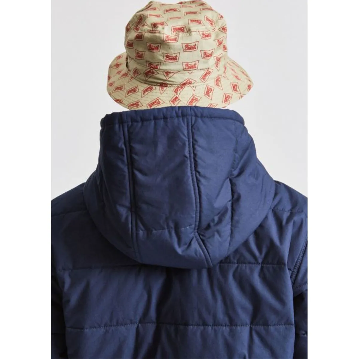 STITH BUCKET HAT - VANILLA/CARDINAL