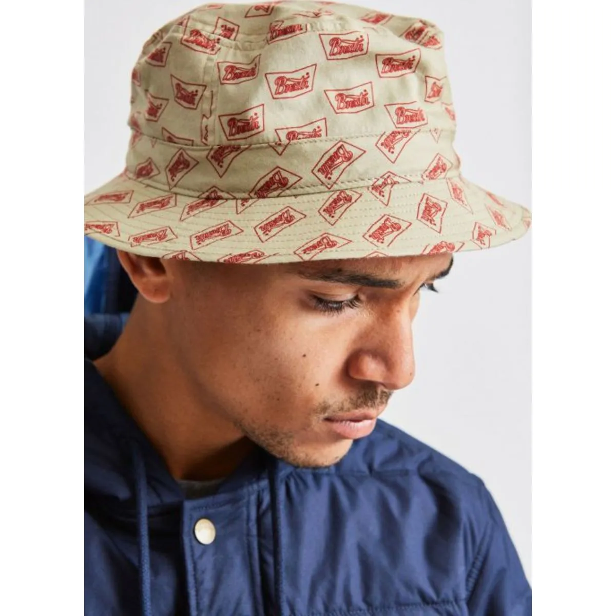 STITH BUCKET HAT - VANILLA/CARDINAL