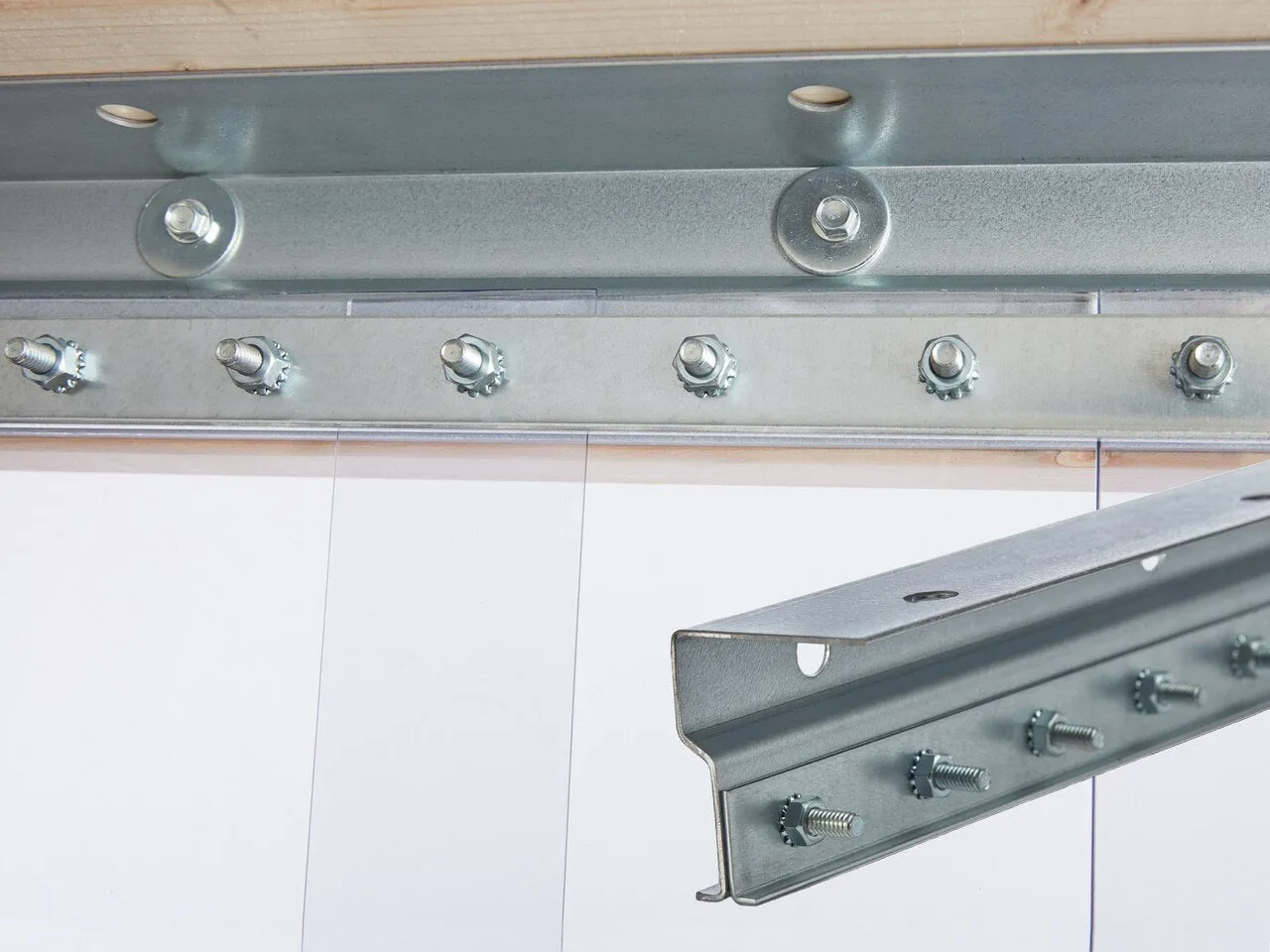 Strip Curtain Door Hanger 4FT  Hardware Steel