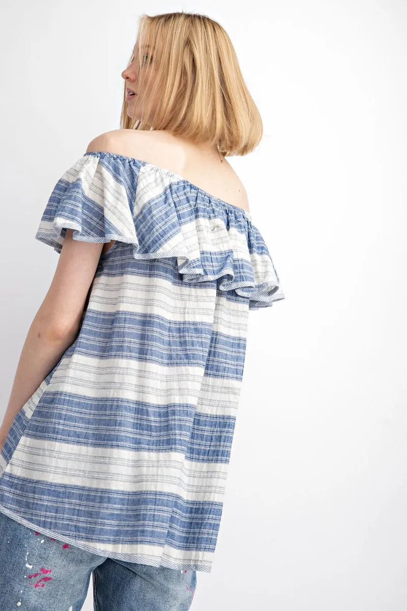 Stripes of Summer Fun Dress in Red & White