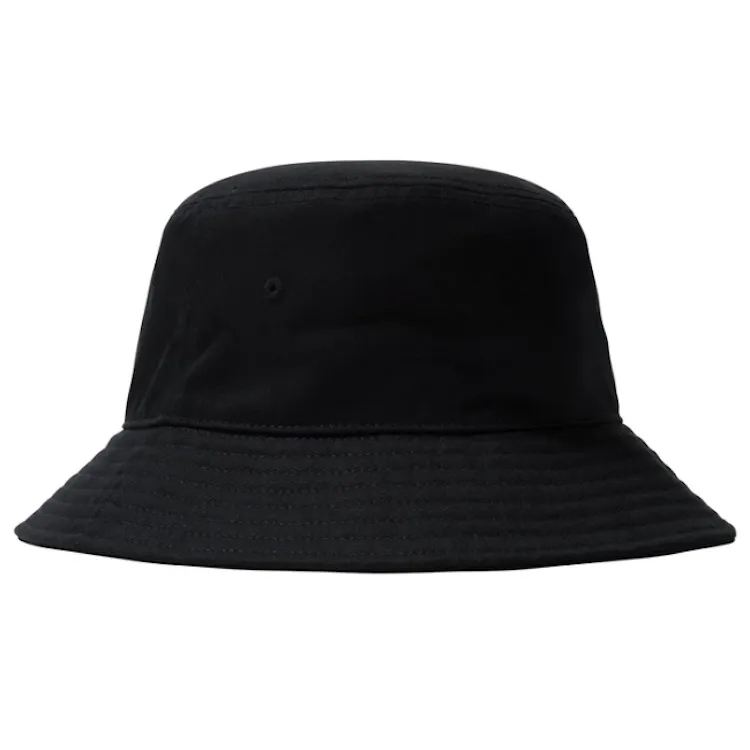 Stussy Stock Logo Bucket Hat Cap Black S/M