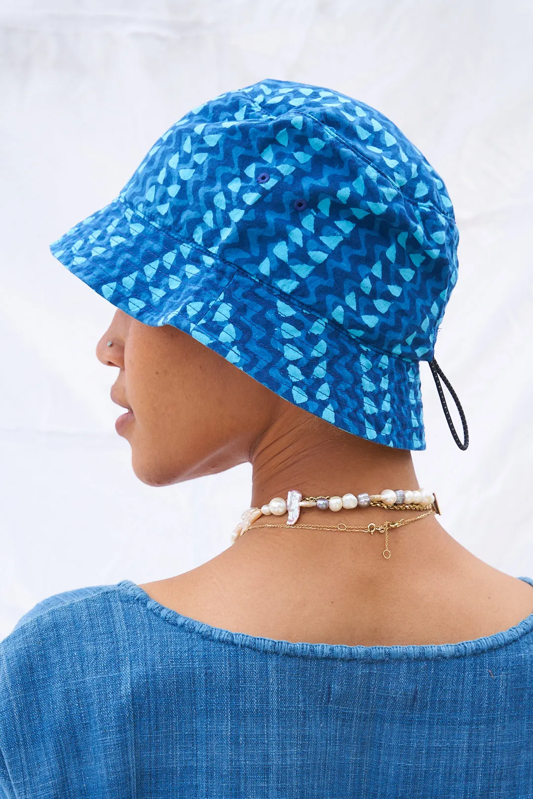 Sublime Cloth Bucket Hat Blue Turquoise 0403
