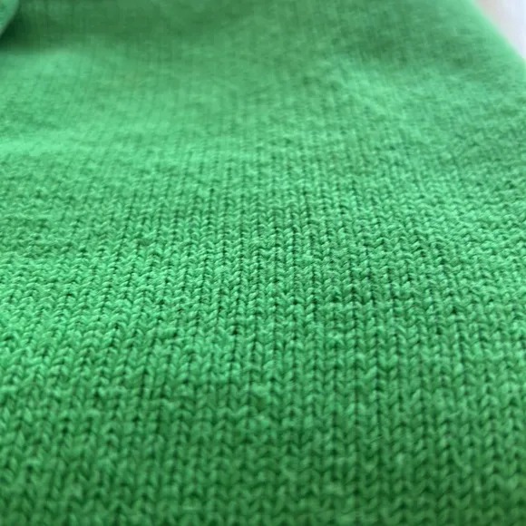 Susan Bristol Green/White Cardigan Sweater -Medium