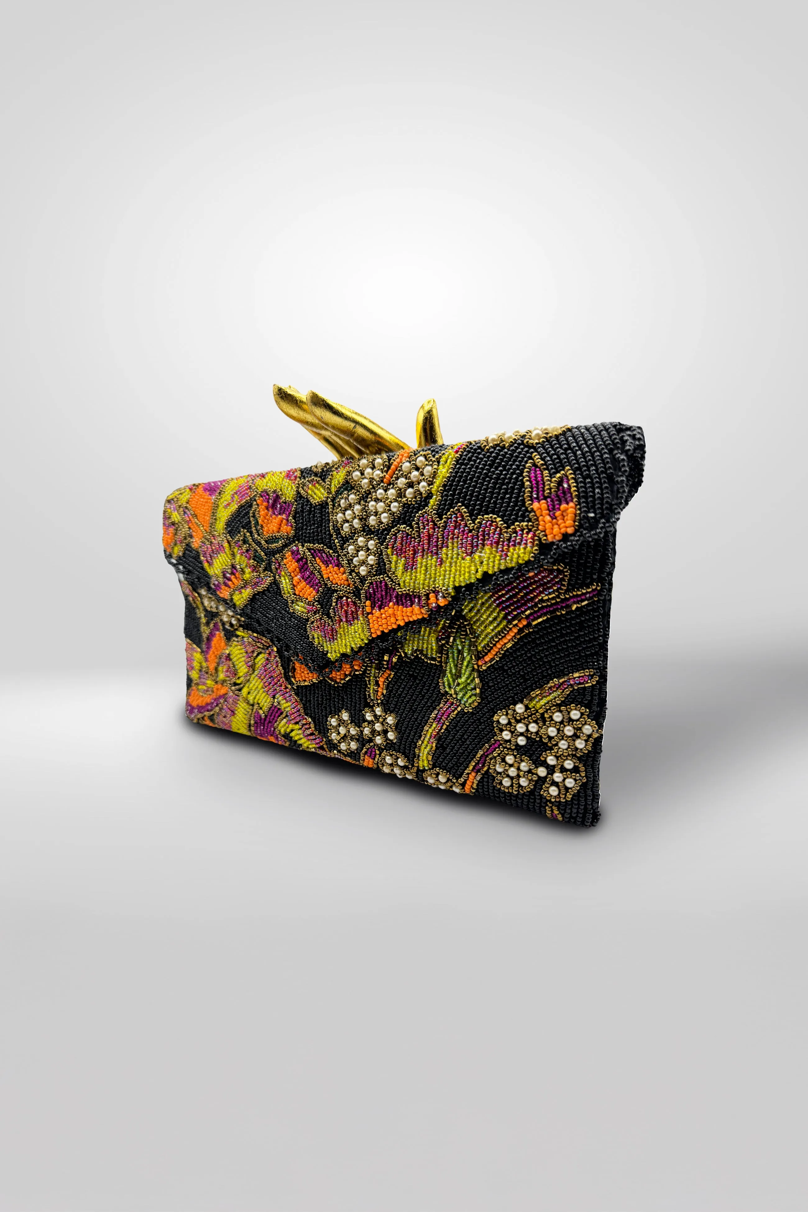 Tangelo Drip Clutch