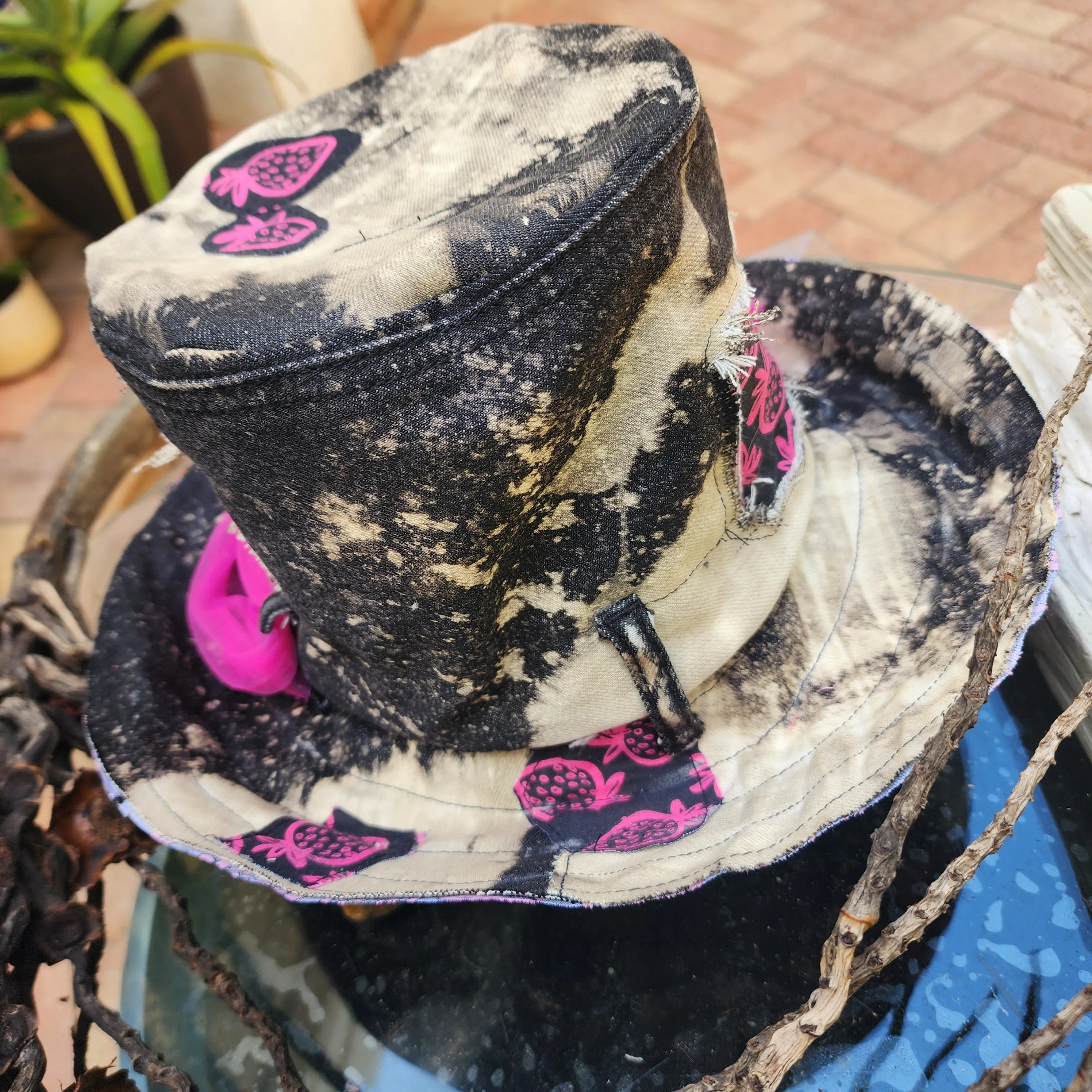 Tea Party / Concept Clothing Avngard Fashion Boro Techniques Hand-stitched Patchwork New Boho Top Hat Streetwear