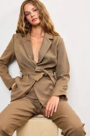 The Cami Blazer- Mocha
