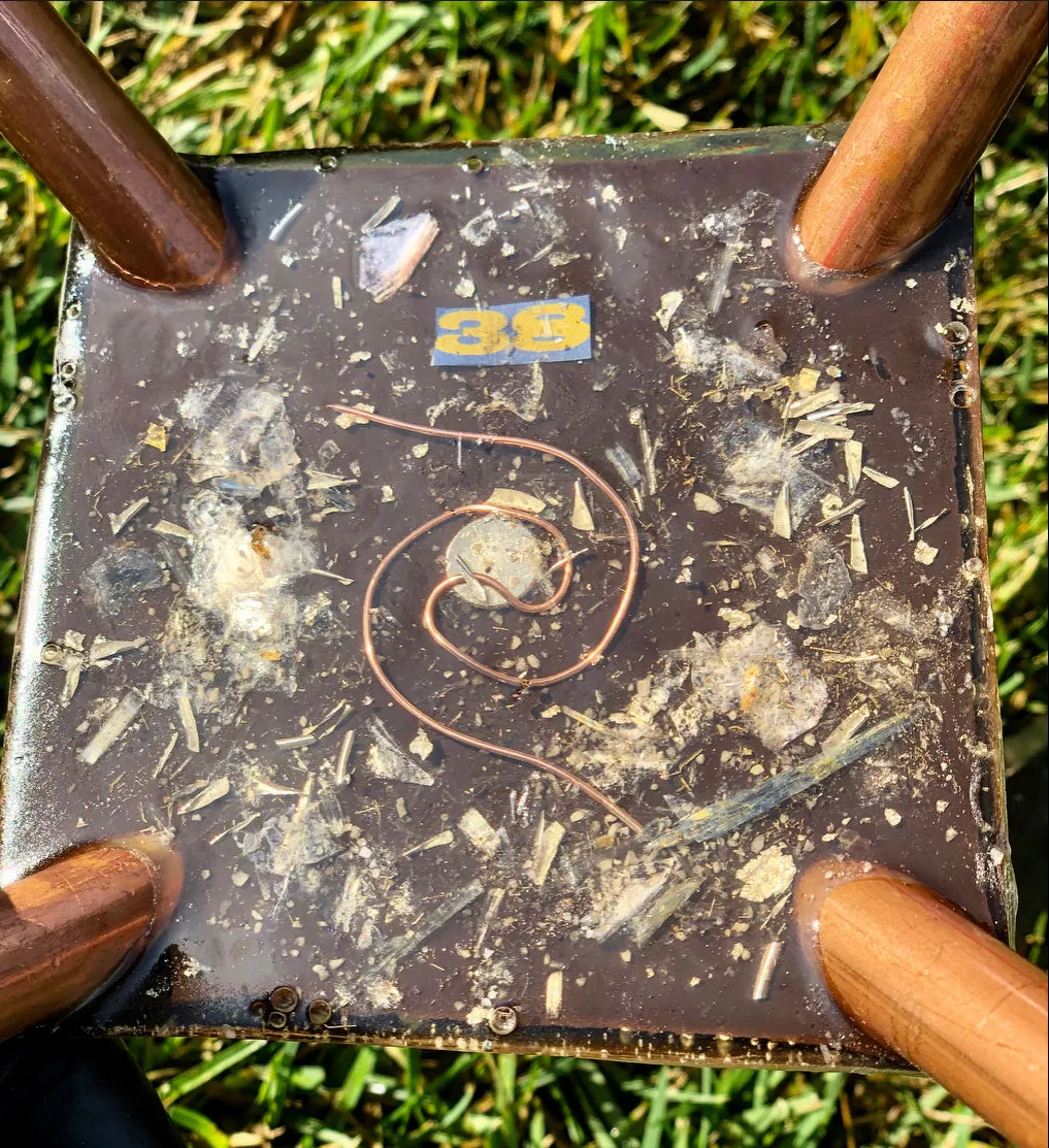 The "Medium Giza Mini-Chembuster" - 4.75x4.75" base with copper Earth Pipes- home orgonization and sky-ionizer