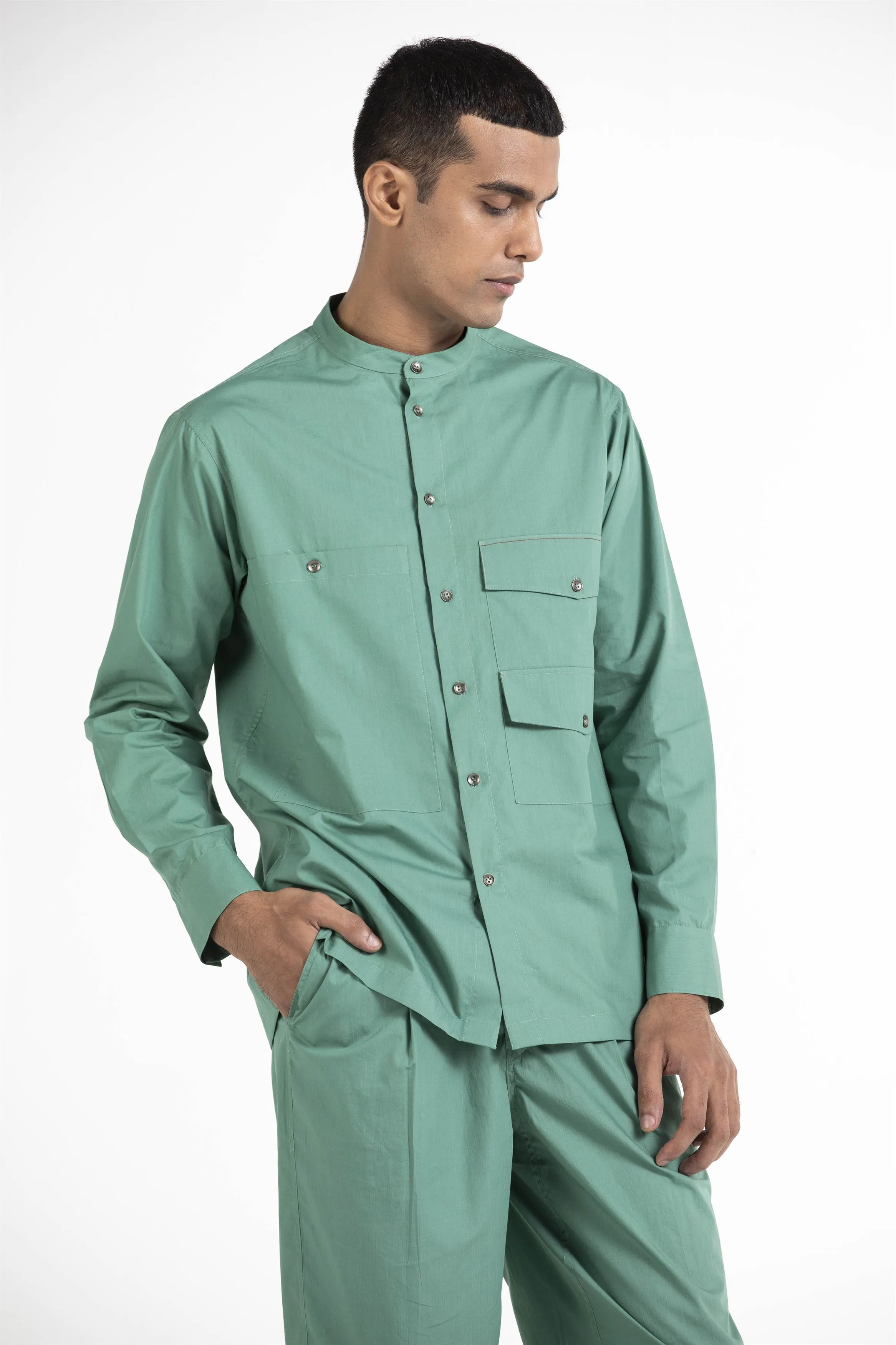 THREE   -   Double Pocket Shirt Co Ord