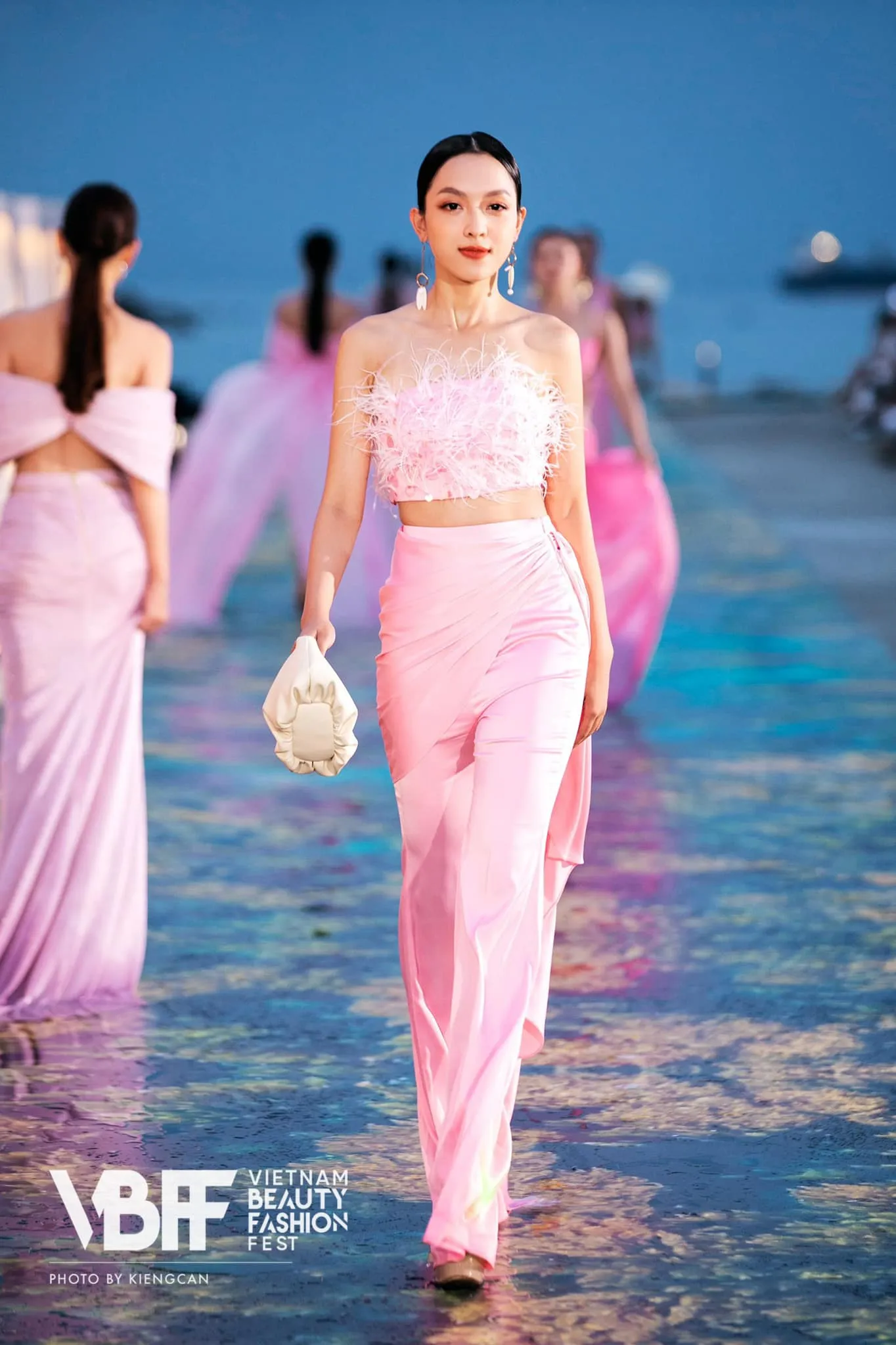 TÚI XÁCH Flower Mini màu xanh ngọc