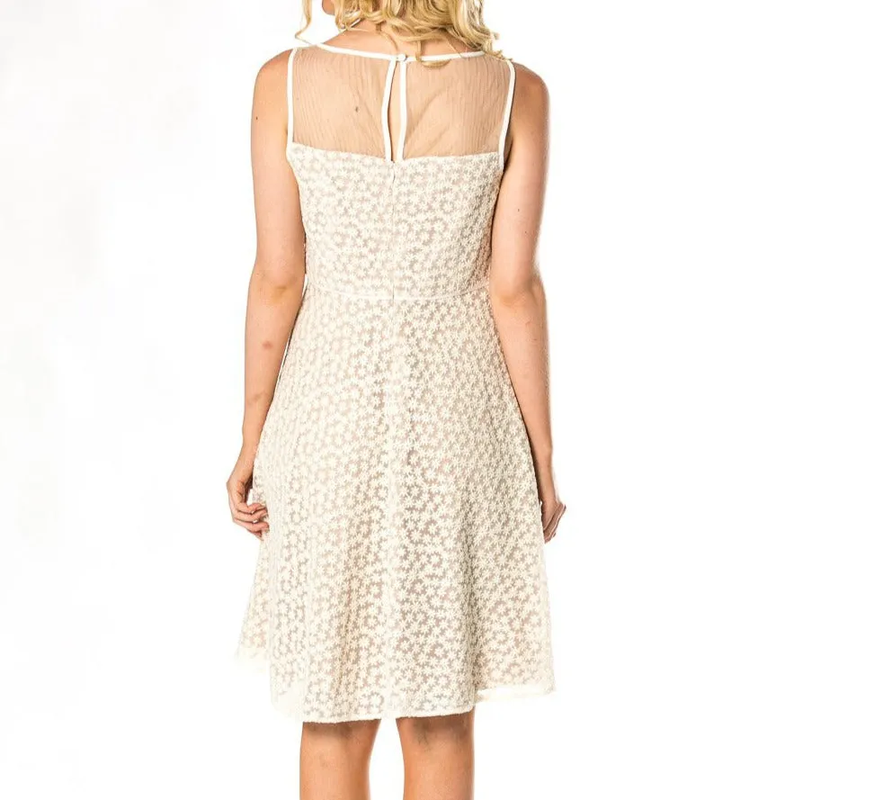 Top Of The Morning Floral Mesh Dress