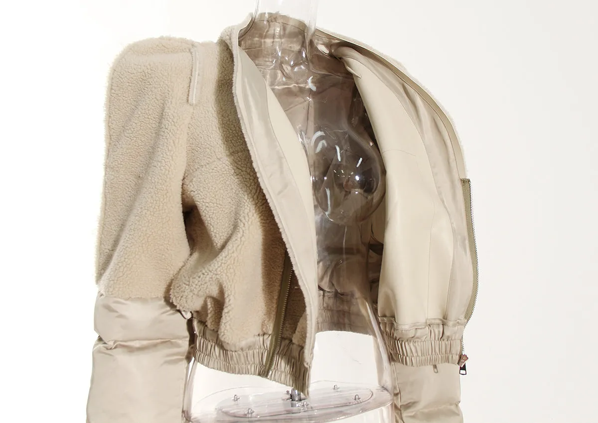 Tower Shoulder Plush Cotton Jacket