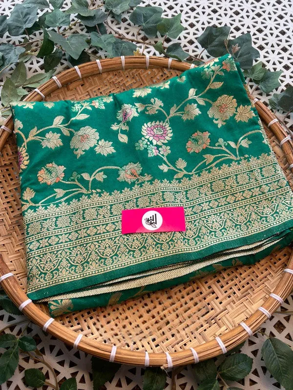 Traditional Zari Design Georgette Silk Sarees with Beautiful Colors