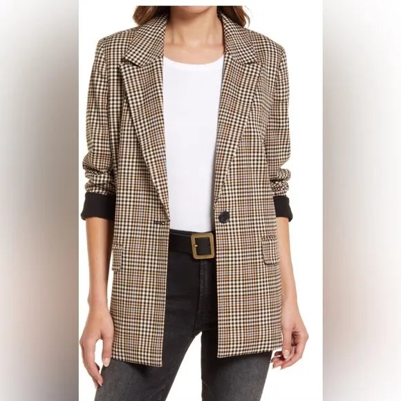 Treasure &amp; Bond Easy Plaid Blazer -NWT - medium
