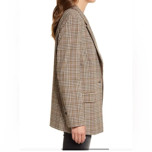 Treasure &amp; Bond Easy Plaid Blazer -NWT - medium